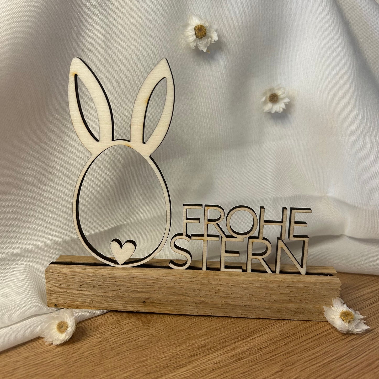 Frohe Ostern | Deko | Osterhase | Schriftzug