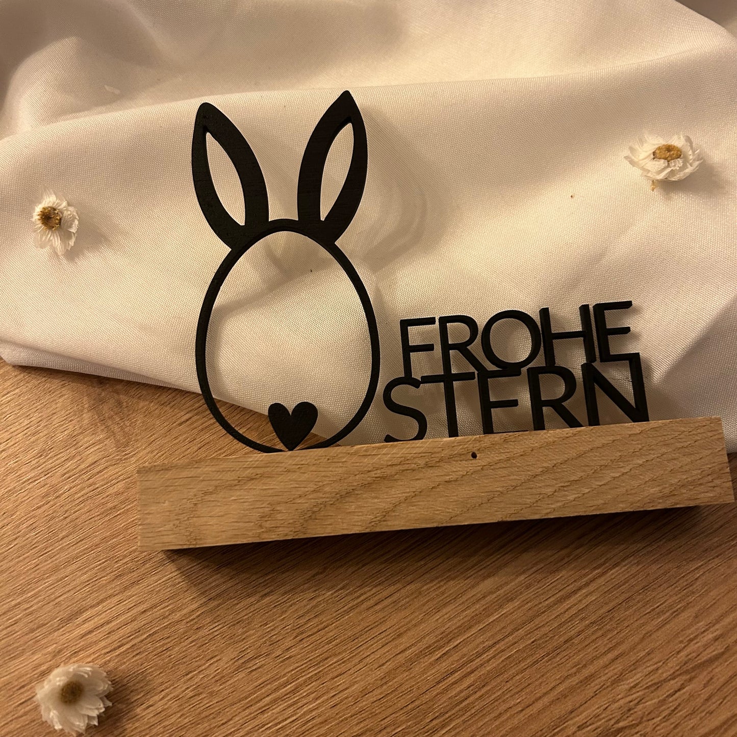Frohe Ostern | Deko | Osterhase | Schriftzug