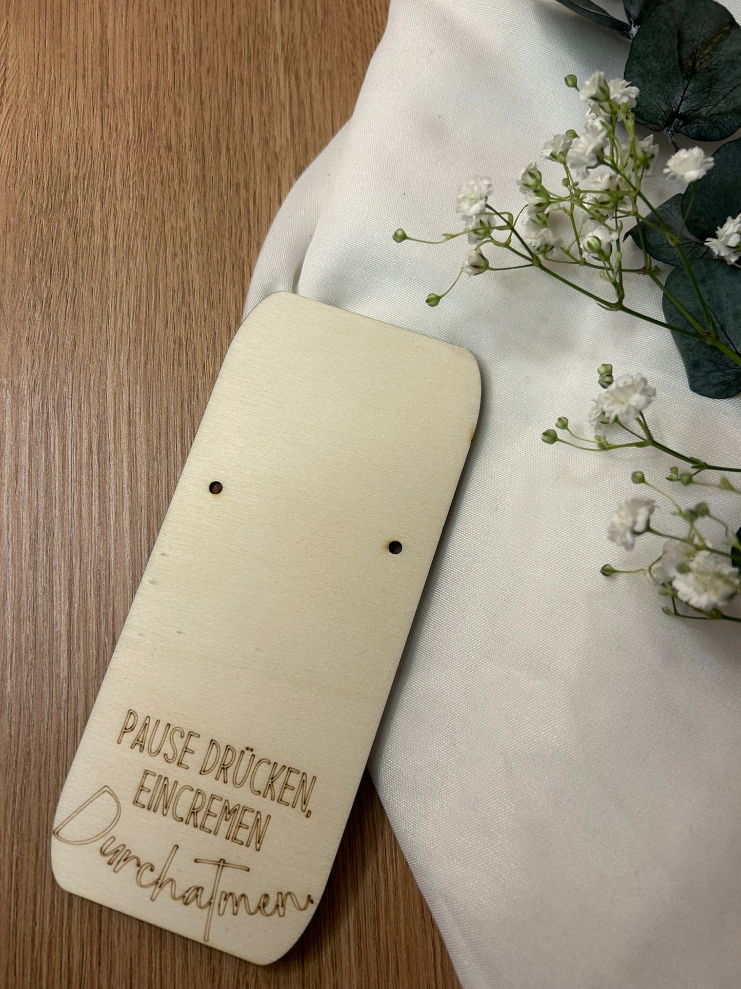 Holzschild | mit Spruch | für Handcreme