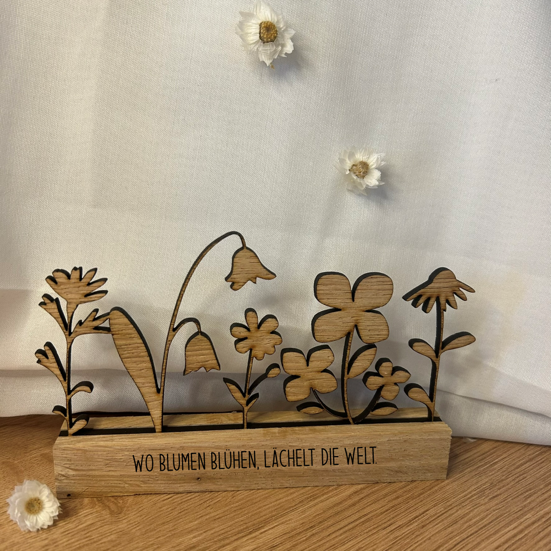Blumenwiese | Holz | Wildblumen | stehend