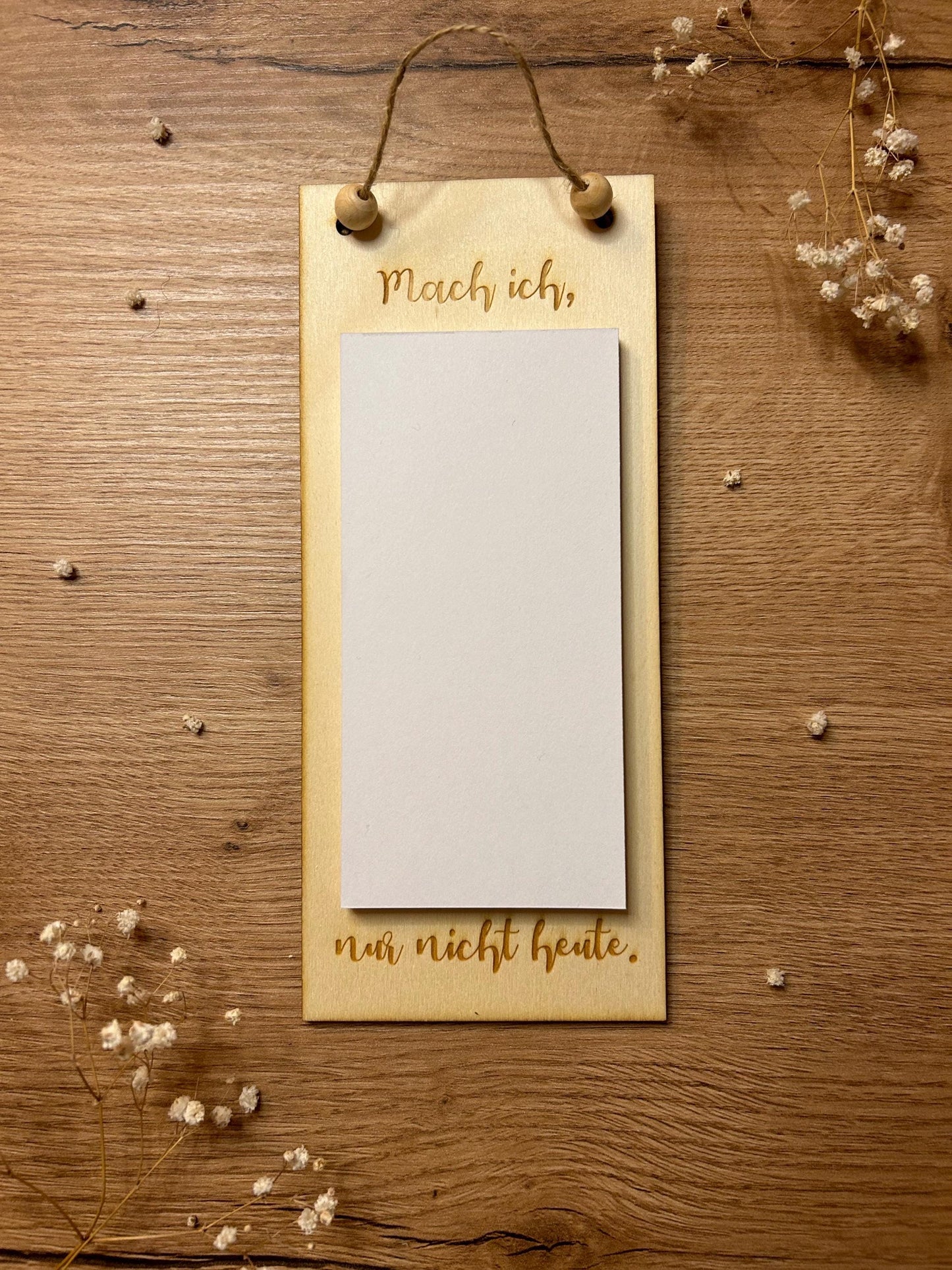 ToDo Liste | Notizzettel | Holz | zum aufhängen