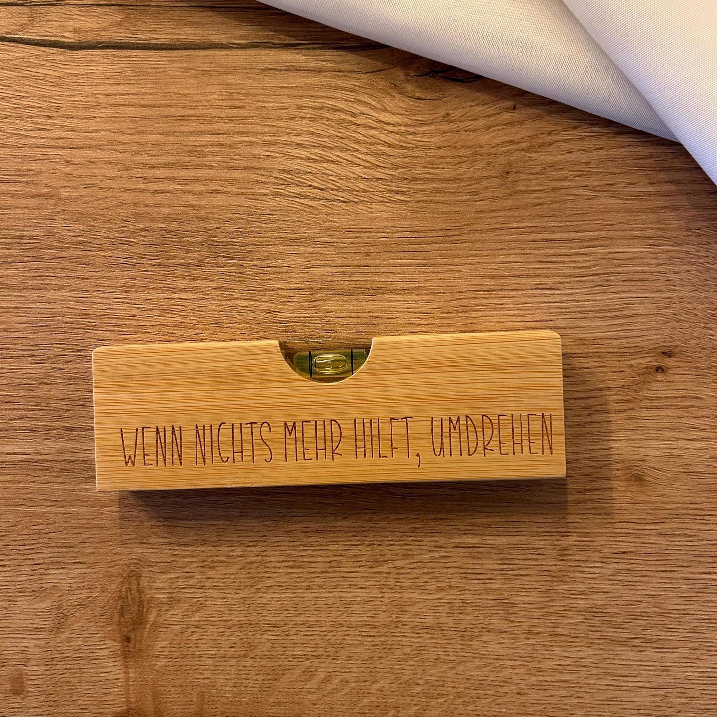 Mini-Wasserwaage | Geschenk | Einzug | Umzug | Hausbau | Bauherren | Geburtstag | Handwerker | Wasserwaage