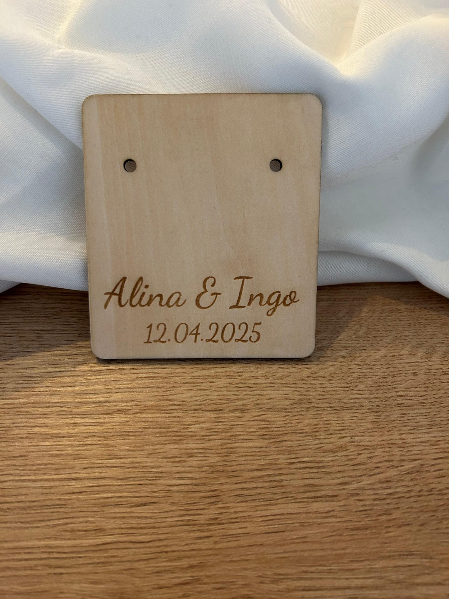 Einsteckholzkarte | Knopfloch | Hochzeitsanzug für Bräutigam