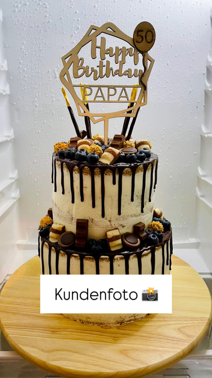 Caketopper | Holz | Geburtstag | Dekoration für Torten