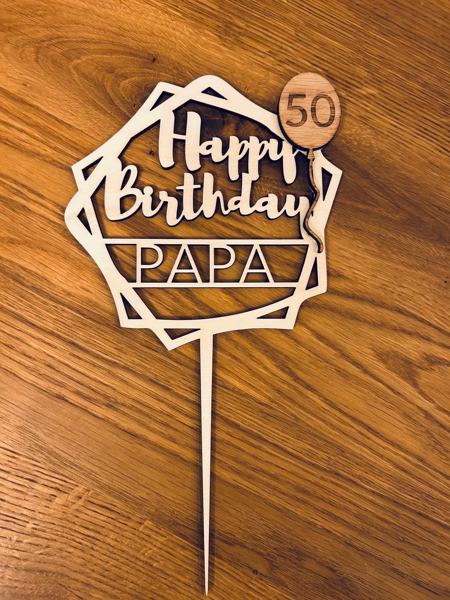 Caketopper | Holz | Geburtstag | Dekoration für Torten