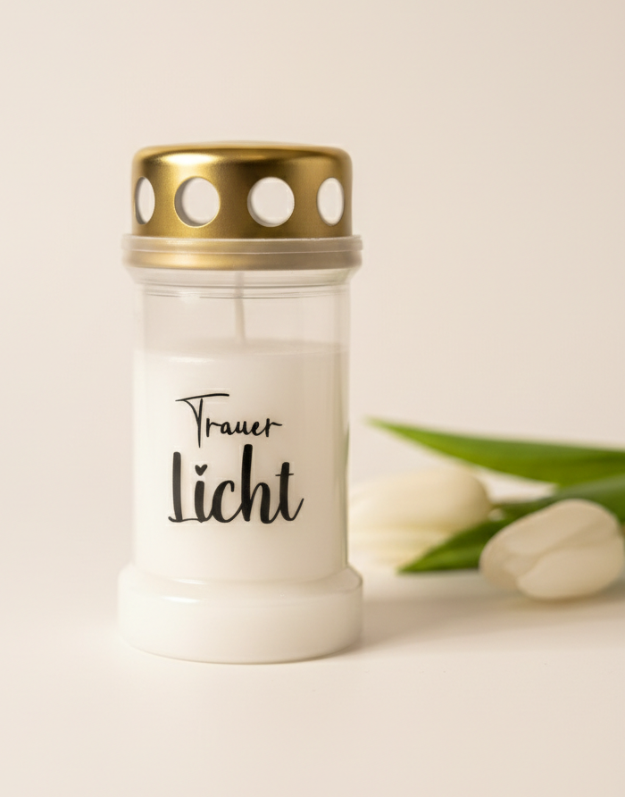 Grabkerze | verschiedene Sprüche | Brenndauer 46h
