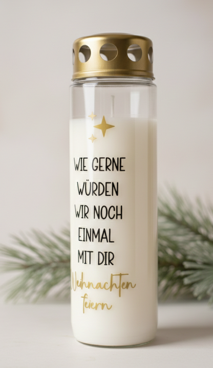 Grabkerze | Weihnachten feiern | 110h Brenndauer