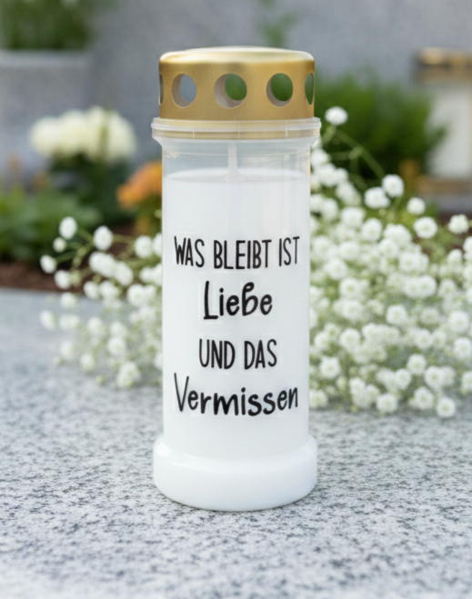 Grabkerze | Was bleibt | 70h Brenndauer