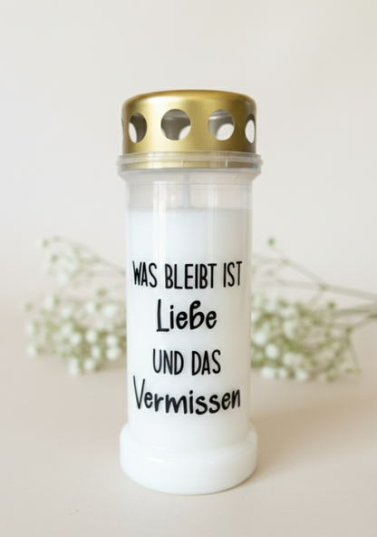 Grabkerze | Was bleibt | 70h Brenndauer