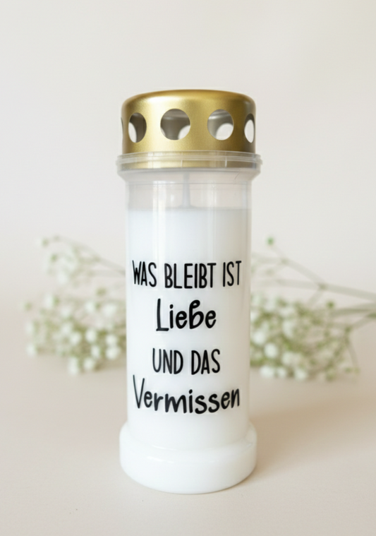 Grabkerze | Was bleibt | 70h Brenndauer