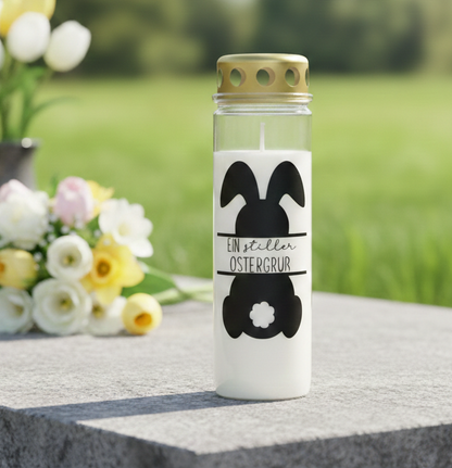 Grabkerze | Osterhase  | 110h Brenndauer
