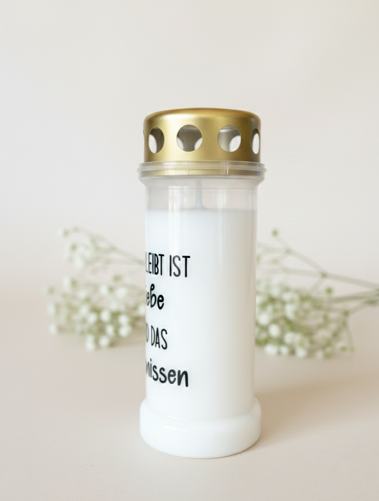 Grabkerze | Was bleibt | 70h Brenndauer