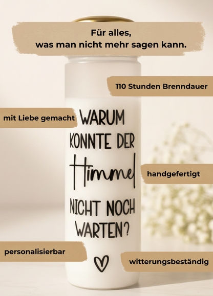 Grabkerze | Himmel | 110h Brenndauer