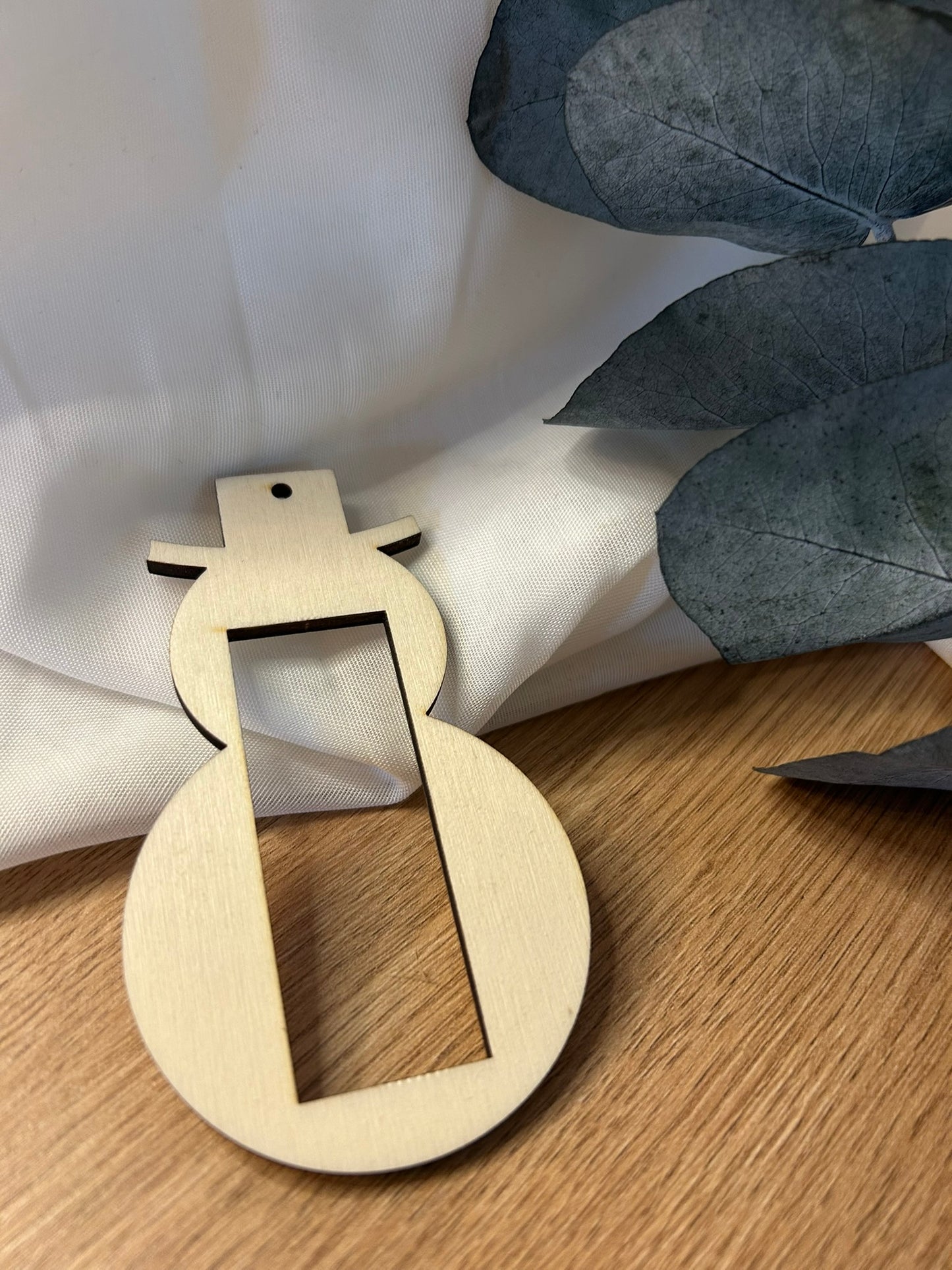 Weihnachten | Schneemann | aus Holz | für Aprikosenstift