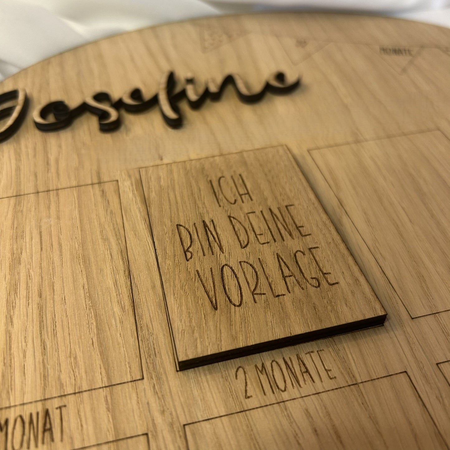 Meilensteintafel | Babyfotos| Mein erstes Jahr | personalisiert | Holz | Geschenk zur Geburt
