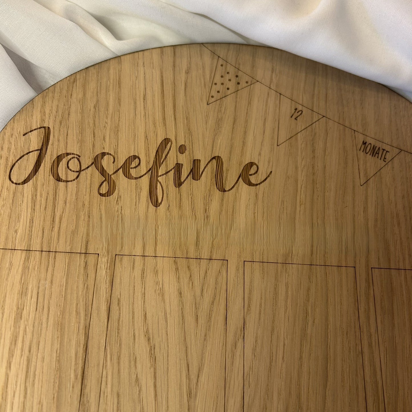 Meilensteintafel | Babyfotos| Mein erstes Jahr | personalisiert | Holz | Geschenk zur Geburt