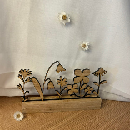Blumenwiese | Holz | Wildblumen | stehend
