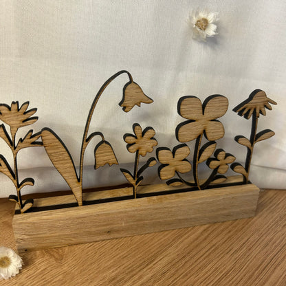 Blumenwiese | Holz | Wildblumen | stehend