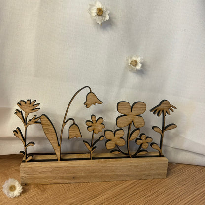 Blumenwiese | Holz | Wildblumen | stehend