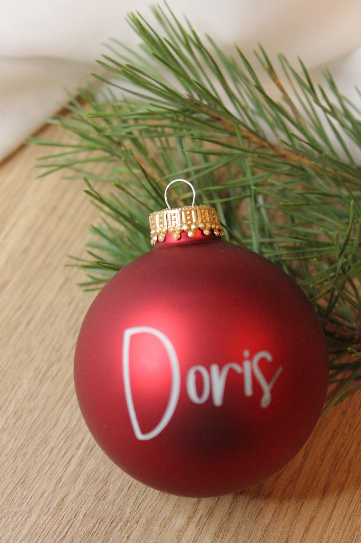 Personalisierte Weihnachtskugel | mit Gravur | zum Gedenken