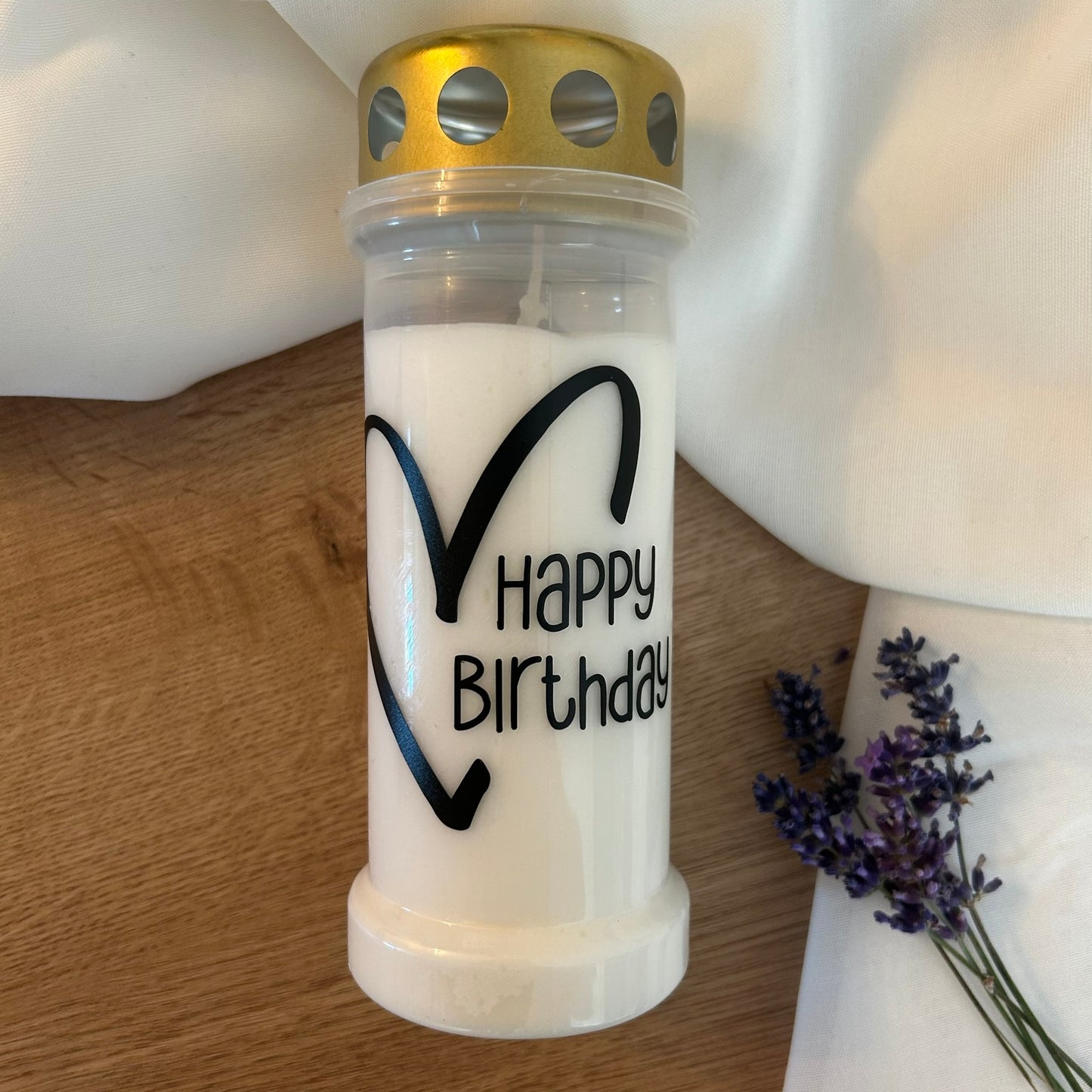 Grabkerze zum Geburtstag | 70h Brenndauer