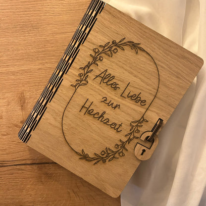 Holz-Geschenkbox zur Hochzeit | für Fotos & Erinnerungen