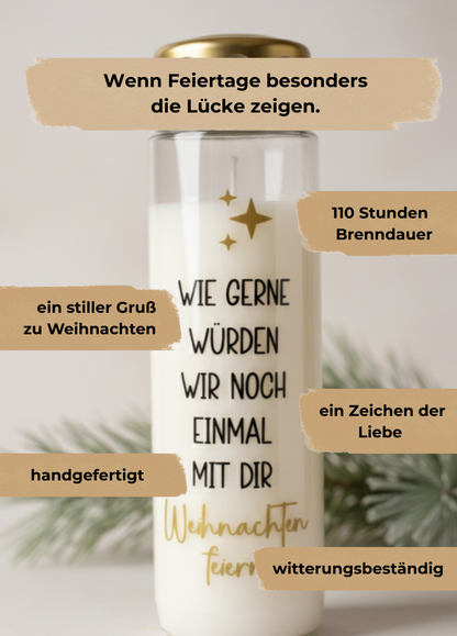 Grabkerze | Weihnachten feiern | 110h Brenndauer