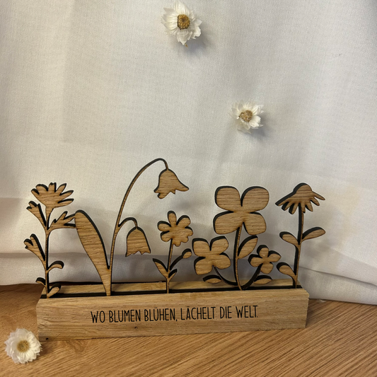 Blumenwiese | Holz | Wildblumen | stehend