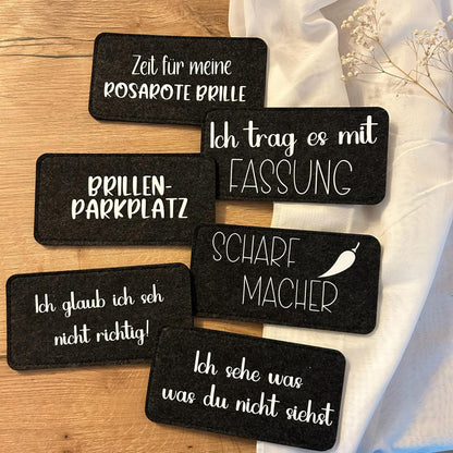 Brillenetui | Filz | Plotter | Schriftzug | Kleinigkeit