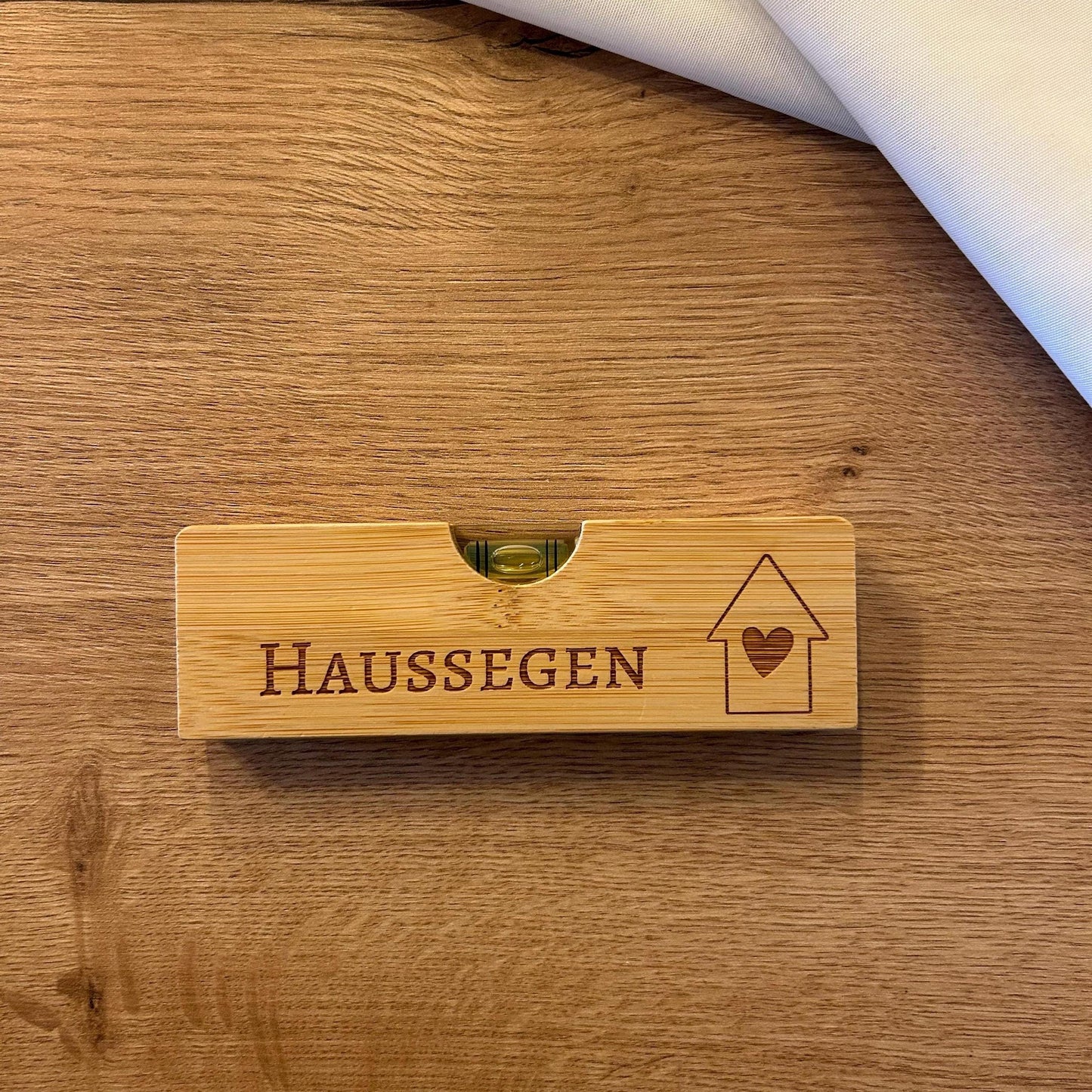 Mini-Wasserwaage | Geschenk | Einzug | Umzug | Hausbau | Bauherren | Geburtstag | Handwerker | Wasserwaage