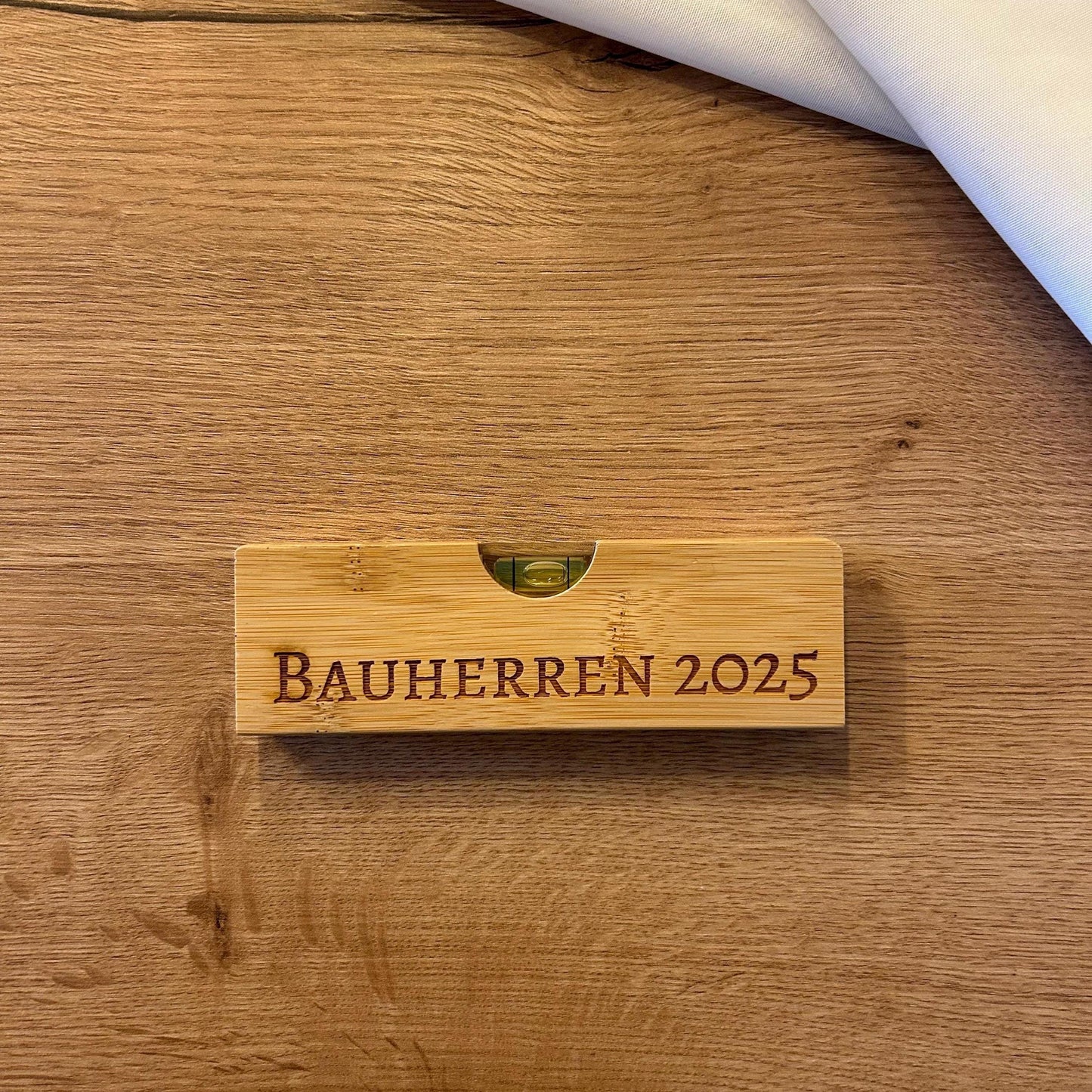 Mini-Wasserwaage | Geschenk | Einzug | Umzug | Hausbau | Bauherren | Geburtstag | Handwerker | Wasserwaage