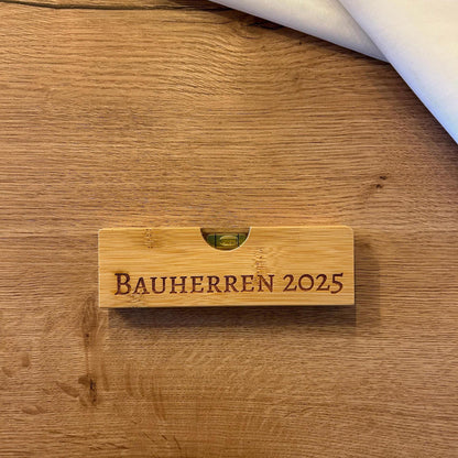 Mini-Wasserwaage | Geschenk | Einzug | Umzug | Hausbau | Bauherren | Geburtstag | Handwerker | Wasserwaage