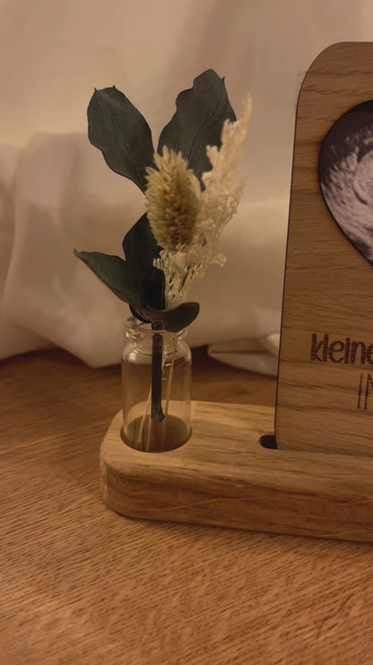 Fotorahmen | Ultraschallbild | Schwangerschaft | Bilderrahmen aus Holz